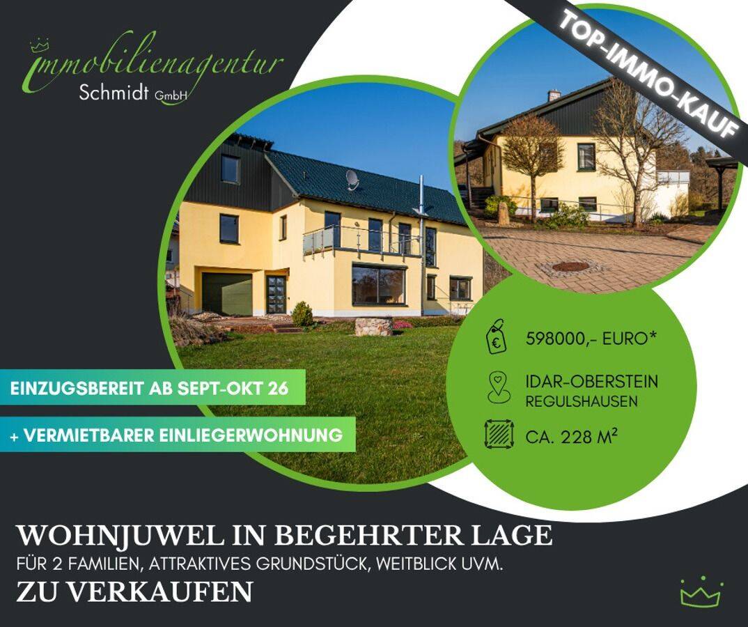 ***Wohnjuwel der Extraklasse, inkl. barrierearmer ELW, TOP Lage, zu verkaufen!***, 55743 Idar-Oberstein