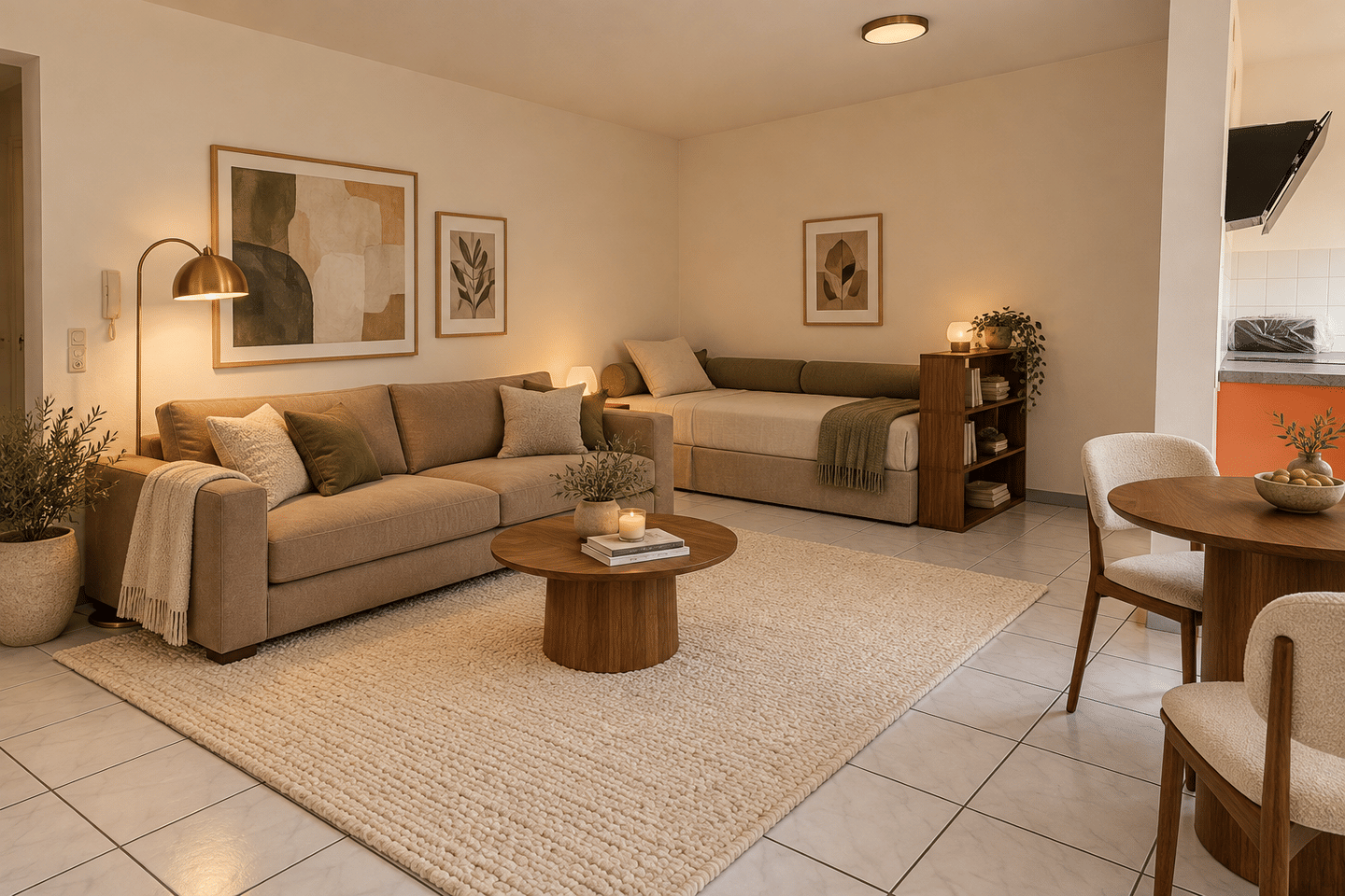 1-Zimmer-Wohnung mit separater Einbauküche, Bad, Terrasse und Stellplatz, 90537 Feucht