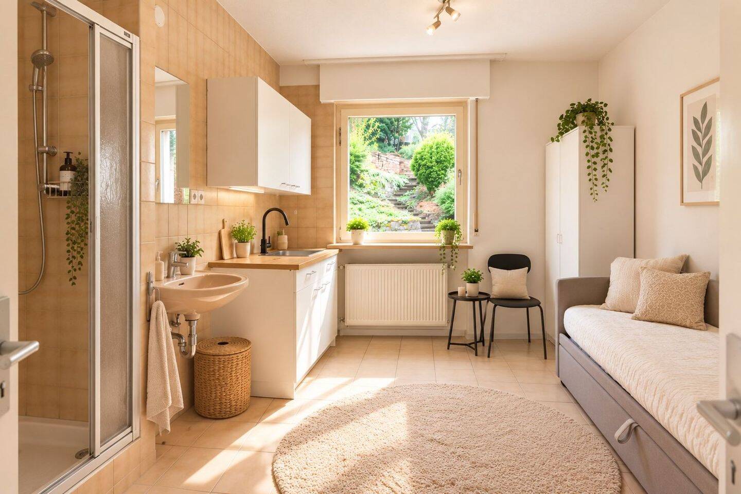 Vollmöbliertes Studioapartment in Stuttgart-Ost, 70186 Stuttgart (Ost)