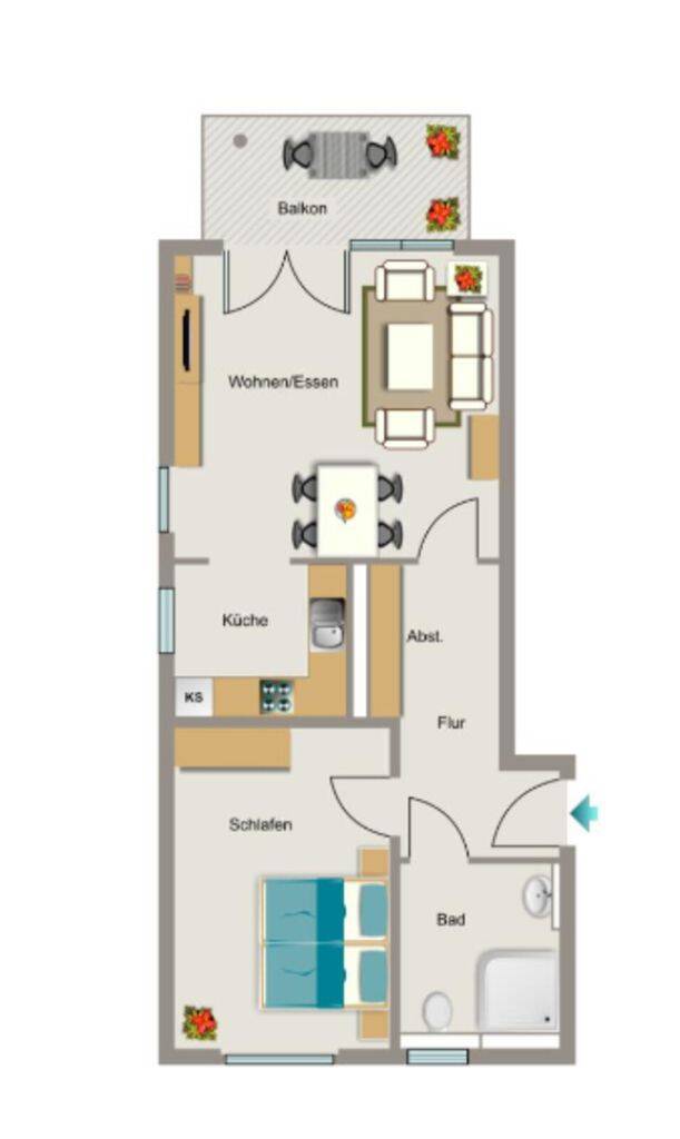 Demnächst frei! 2-Zimmer-Wohnung in Dortmund Scharnhorst, 44328 Dortmund (Scharnhorst)