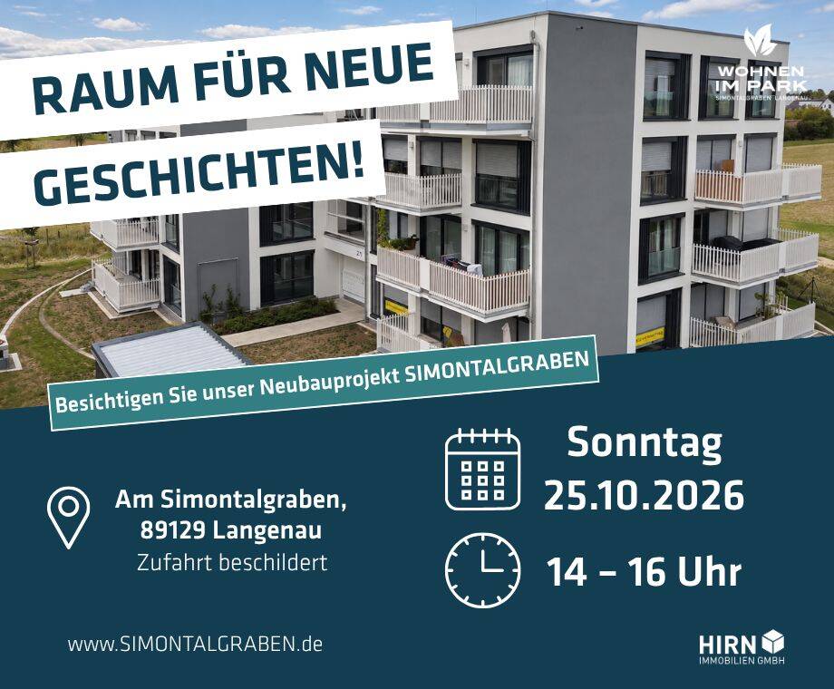 3-ZIMMER ETW MIT GARTENANTEIL – „WOHNEN IM PARK“ IN LANGENAU – C01, 89129 Langenau
