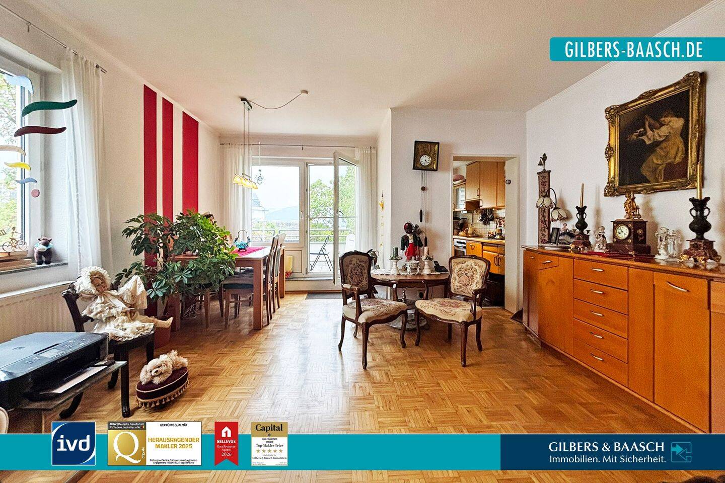 Schöne 4-ZKB Eigentumswohnung mit TG-Stellplatz, Balkon und Aufzug in Trier-Heiligkreuz!, 54295 Trier