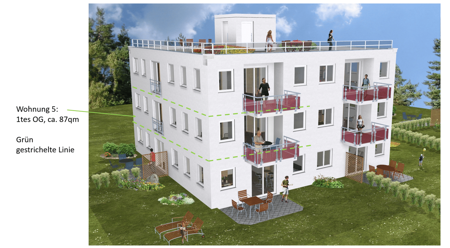 Zuhause mit 3 Zimmern und Balkon in Landshut Schönbrunn, 84036 Landshut