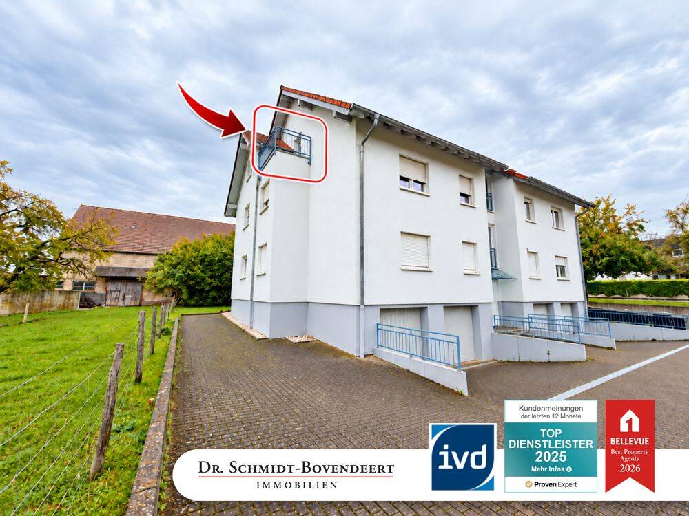 Gemütliche Dachgeschosswohnung für Singles oder Paare mit Balkon und Stellplatz. Sofort frei!, 65626 Birlenbach