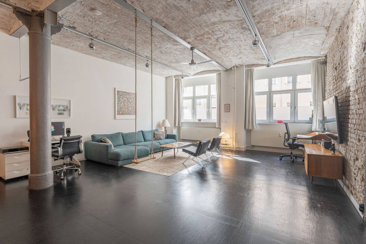 Loft mit Kappendecken, freigelegtem Mauerwerk und Gemeinschaftsdachterrasse, 10405 Berlin (Pankow Prenzlauer Berg)