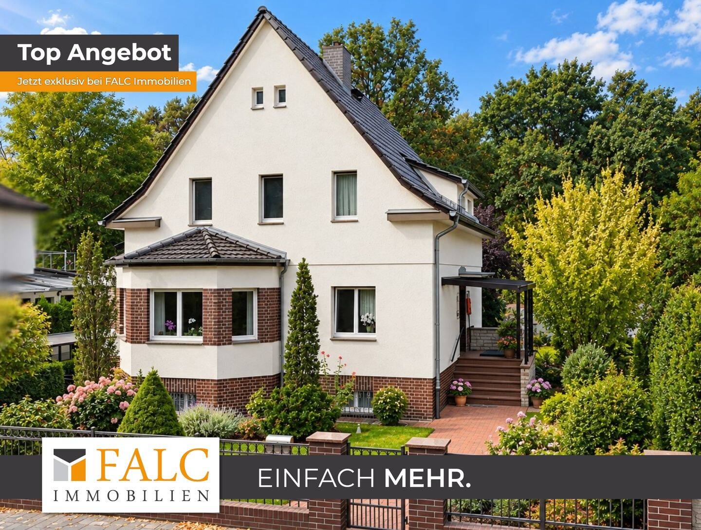 Ihr neues Familienparadies – viel Platz, grüner Garten in ruhiger Umgebung – FALC Immobilien, 12589 Berlin (Treptow-Köpenick Hessenwinkel Rahnsdorf Wilhelmshagen)