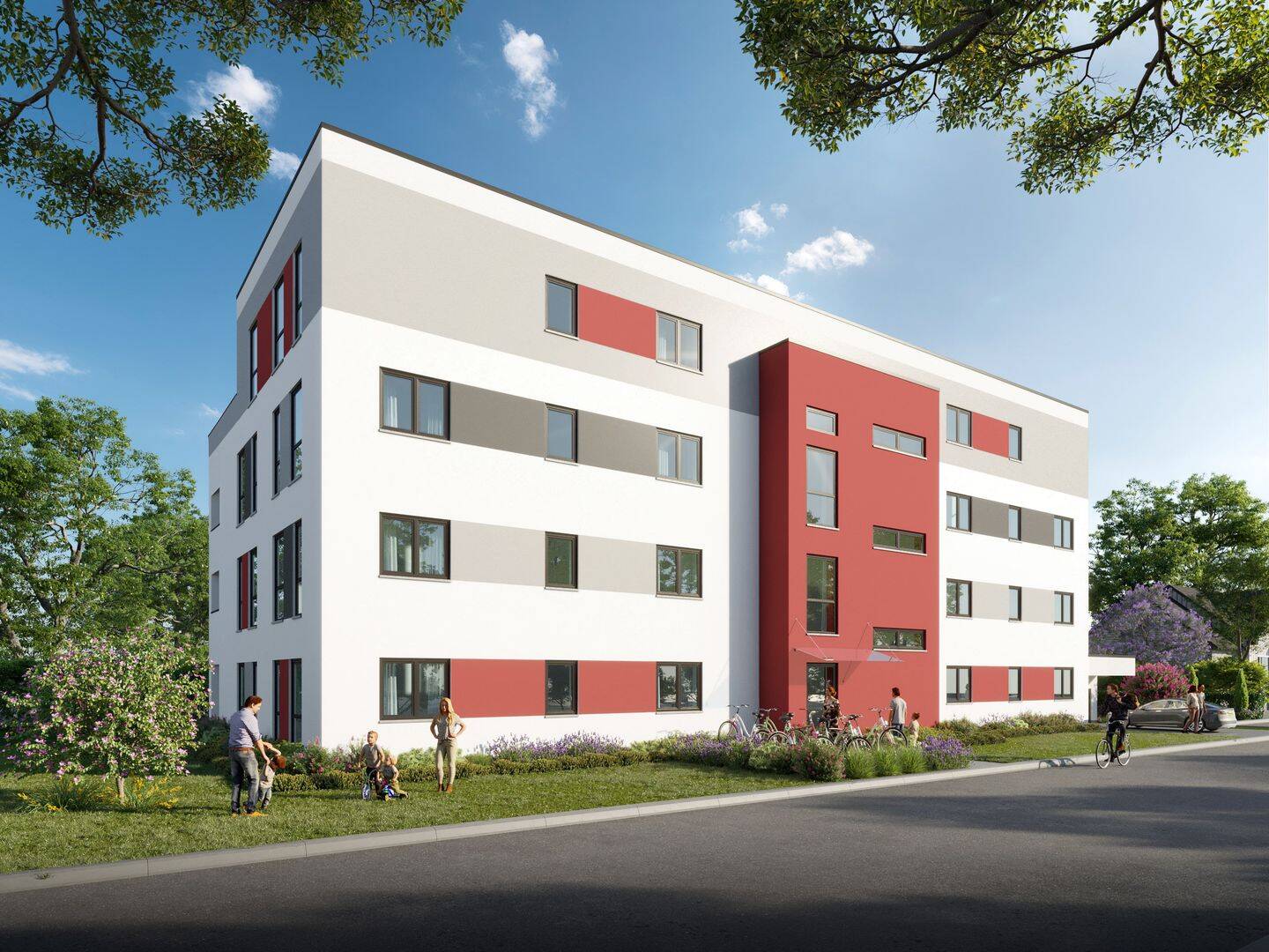Aalen-Ebnat, 2 Zi mit Balkon, 61 m2, Erstbezug KfW55, WBS für 2 Personen erforderlich, 73432 Aalen