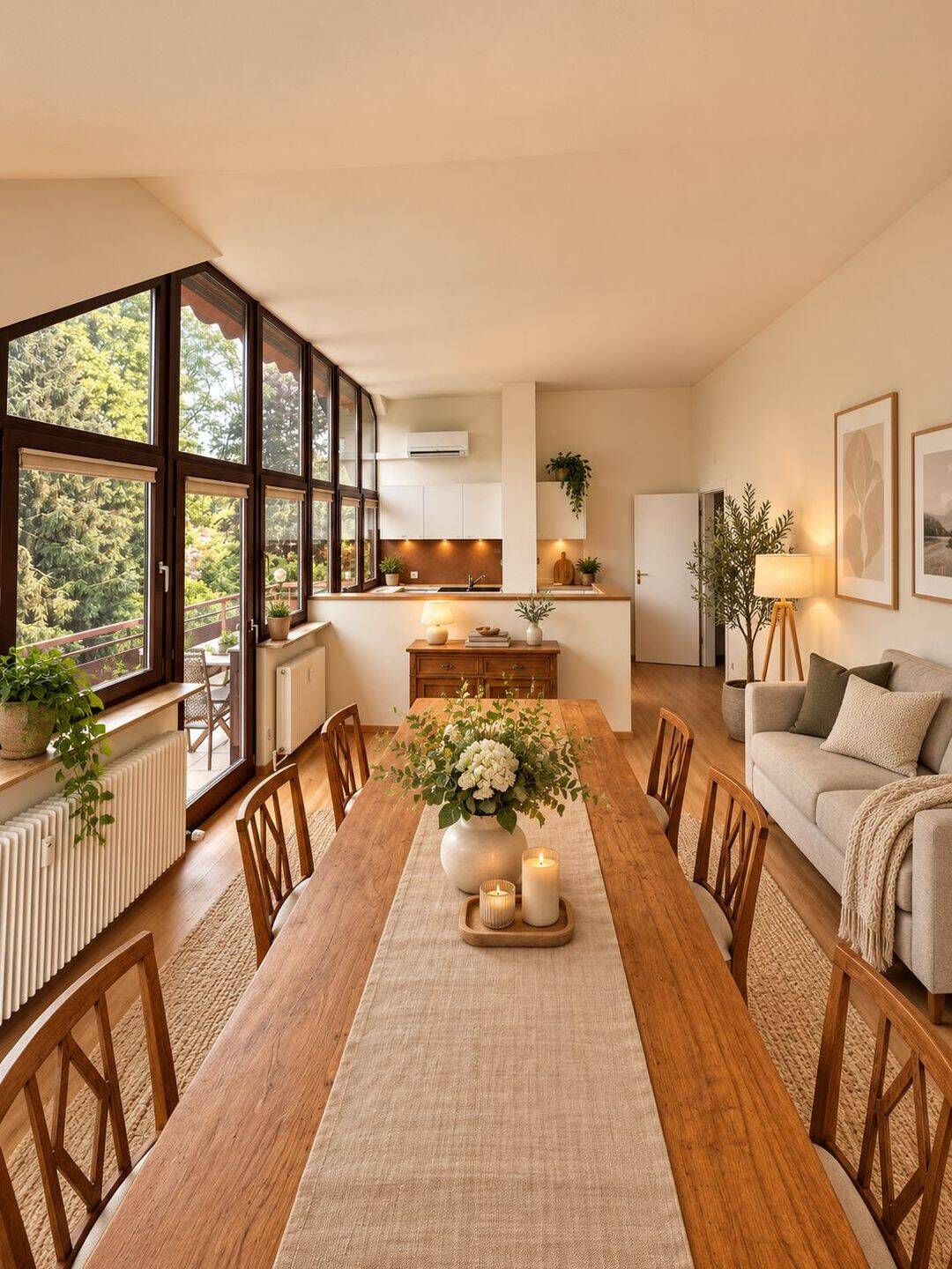 Bezugsfreie 2,5-Zimmer-DG-Wohnung mit Panoramafenstern, Westbalkon und Grünblick, 76534 Baden-Baden