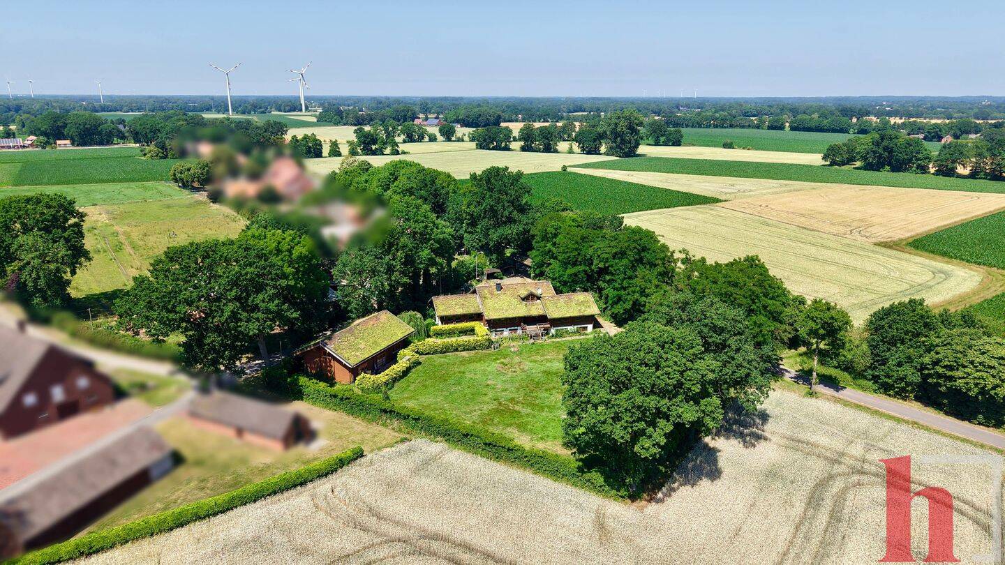 Einzigartiges Natur-Holzhaus mit Gründach, Einliegerwohnung & vielseitigem Nebengebäude, 49439 Steinfeld (Oldenburg)