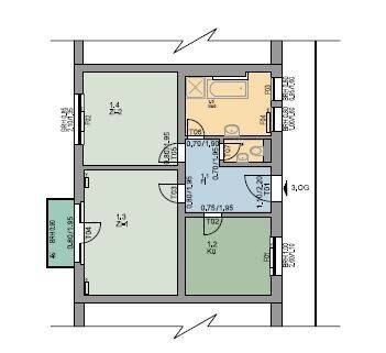 Schöne 2-Zimmer-Wohnung in Wetzlar, J.-Sebastian-Bach-Str. 2, 3. OG, 35578 Wetzlar
