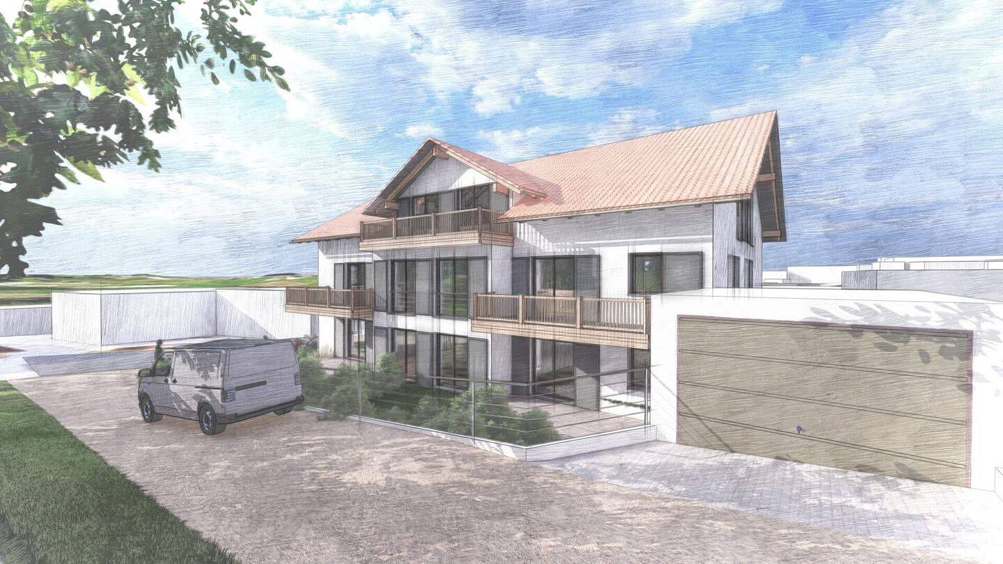 Attraktives Grundstück mit Baugenehmigung für ein Mehrfamilienhaus (6 Wohneinheiten), 83104 Tuntenhausen