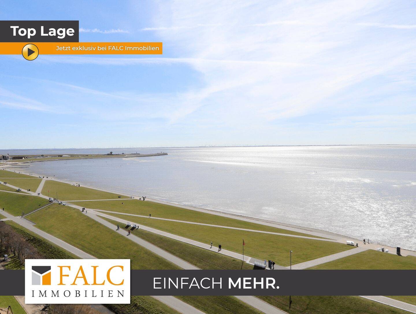 Erste Reihe Nordsee. Meerblick aus dem 12. Stock. Büsum zu Füßen., 25761 Büsum