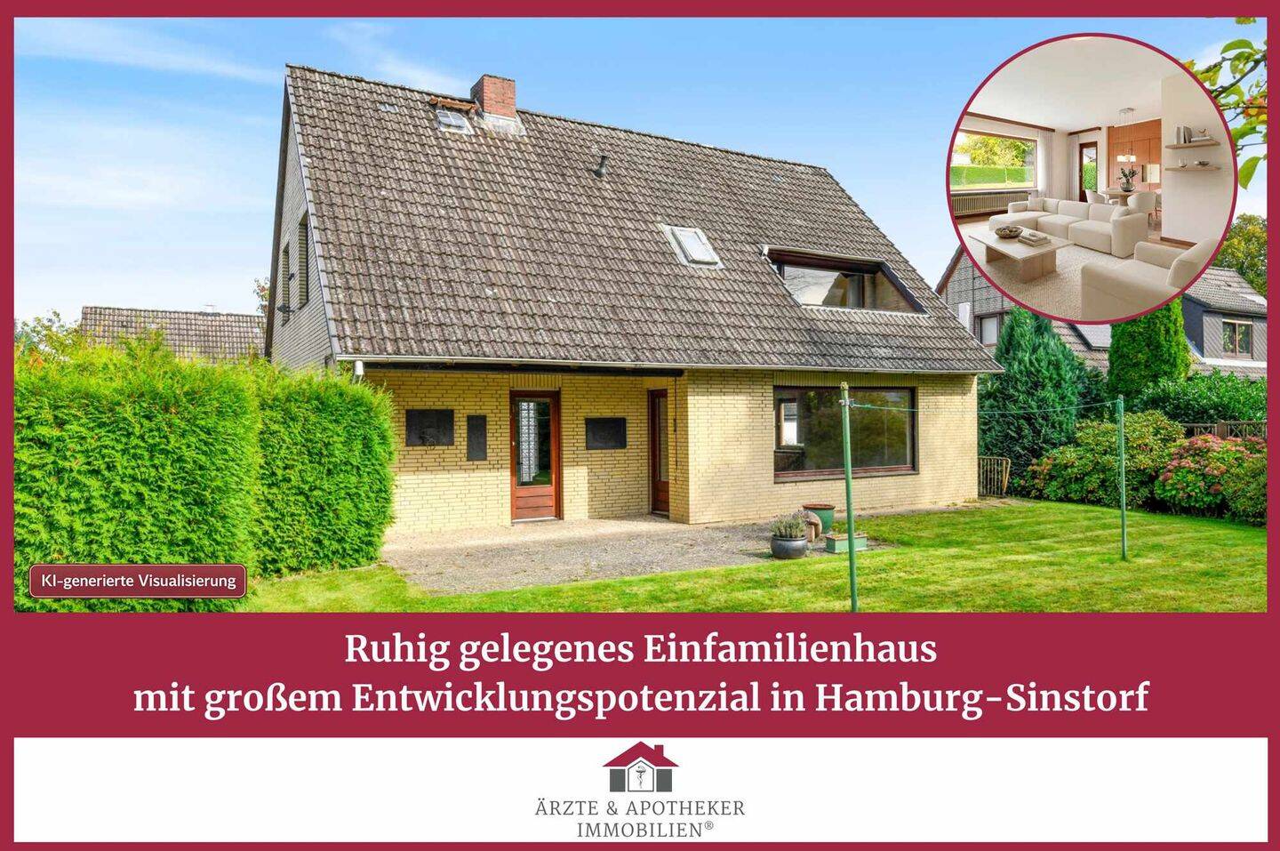 Ruhig gelegenes Einfamilienhaus mit großem Entwicklungspotenzial in Hamburg-Sinstorf, 21079 Hamburg (Harburg)