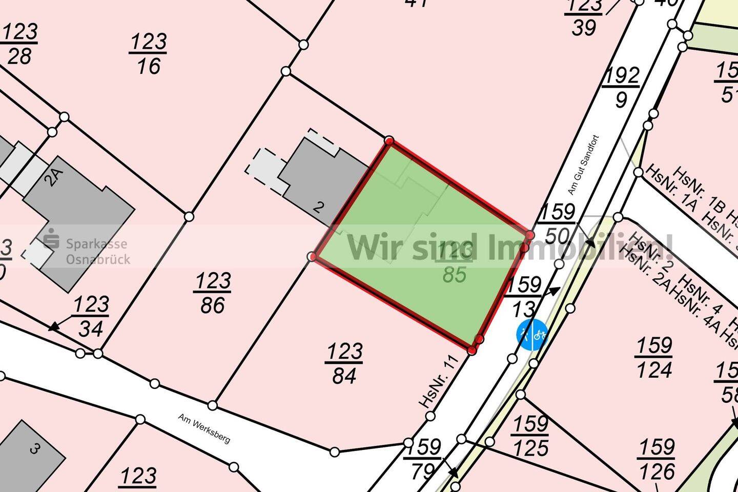 Baugrundstück für EFH, sofort bebaubar, 49086 Osnabrück (Darum Gretesch Lüstringen Voxtrup Widukindland)