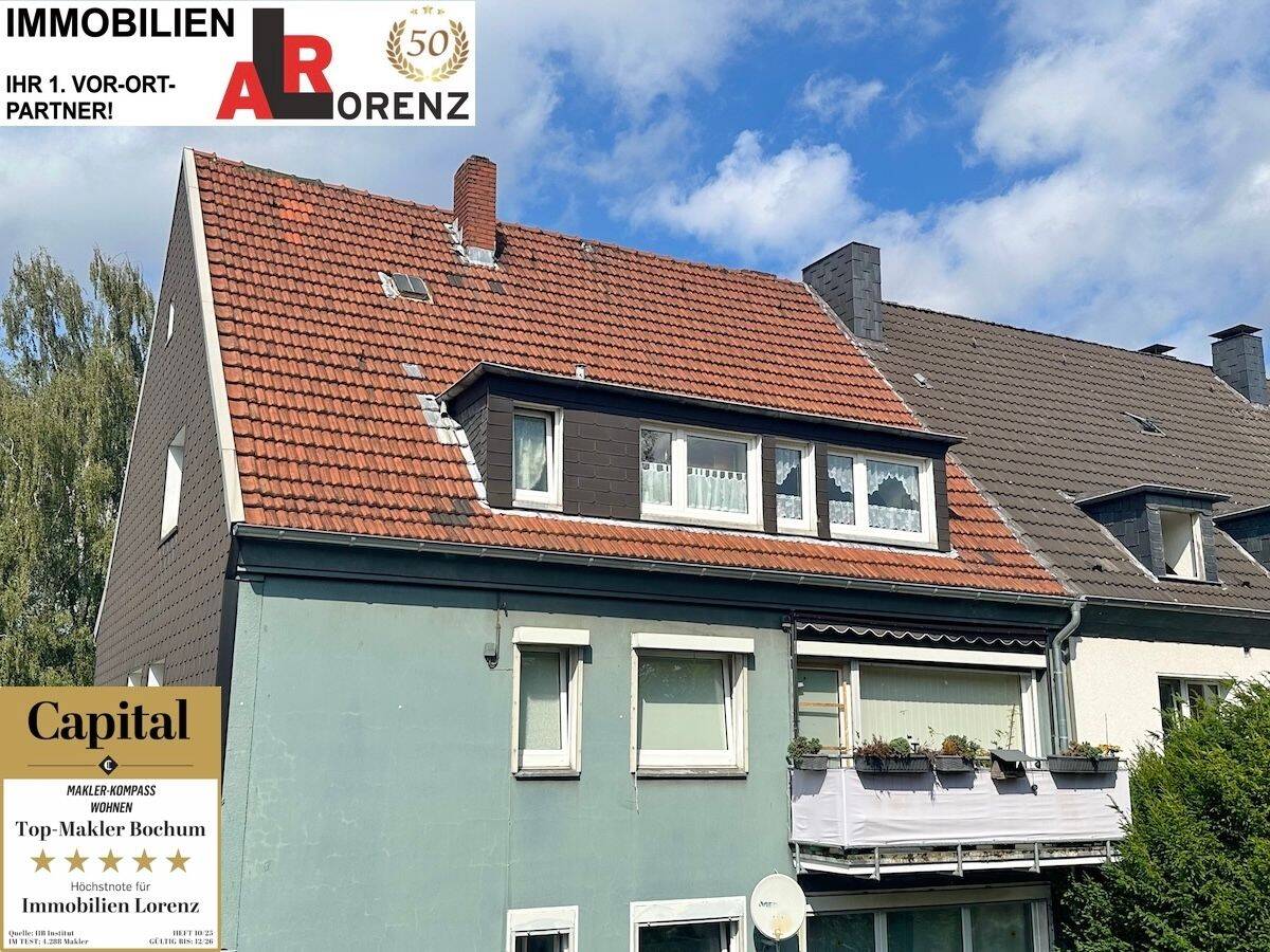 LORENZ-Angebot in Höntrop: Großzügige 3,5-R.-Etagen-Dachgeschoss-W. – Im 3-Fam.-Haus. Mit kl. Garten, 44869 Bochum (Dahlhausen Eppendorf Höntrop Sevinghausen Westenfeld)