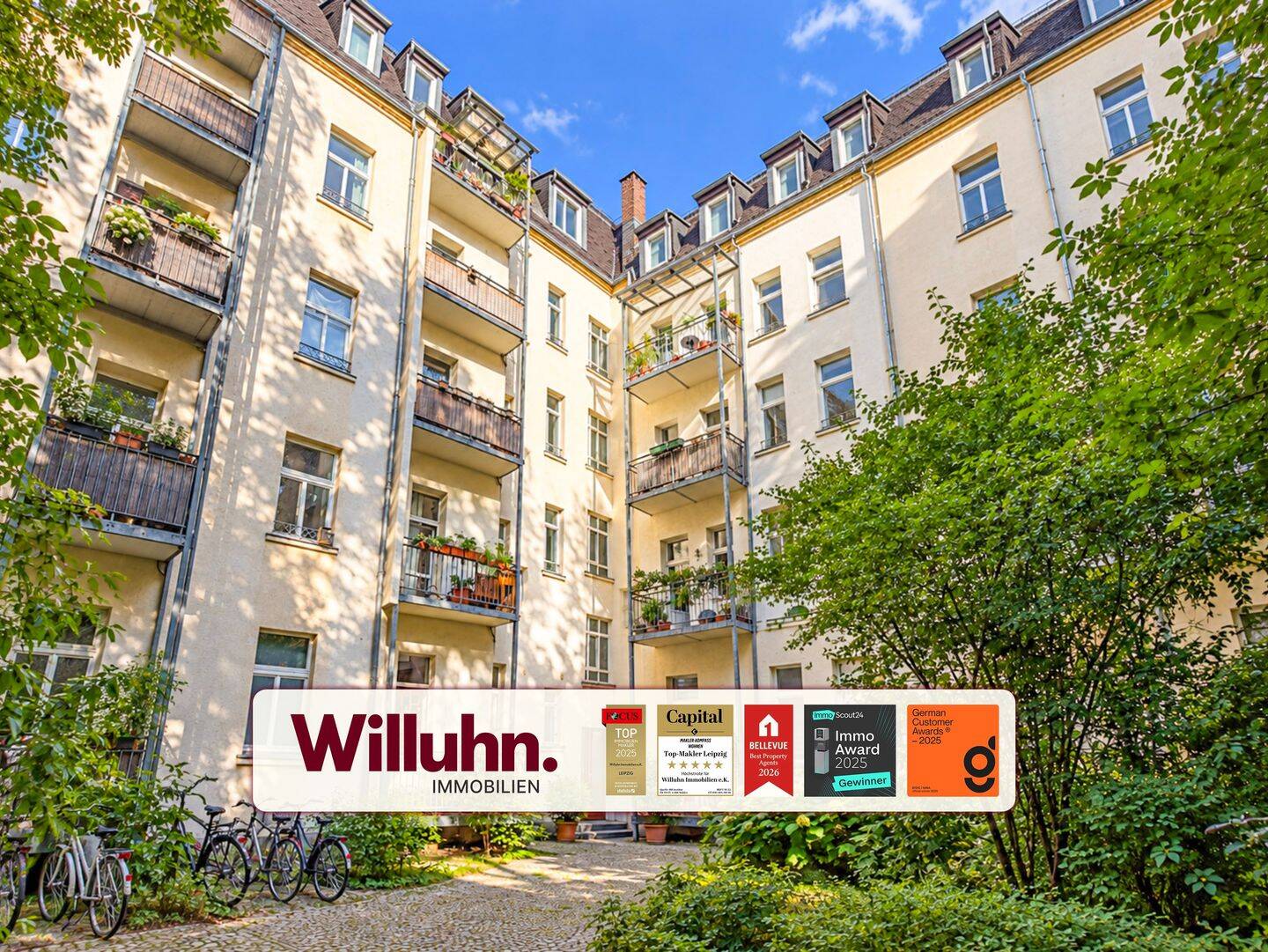 10 Minuten ins Zentrum | bezugsfrei | Einbauküche | Tageslichtbad | Aufzug | Keller, 4109 Leipzig (Zentrum Zentrum-Nord Zentrum-West)