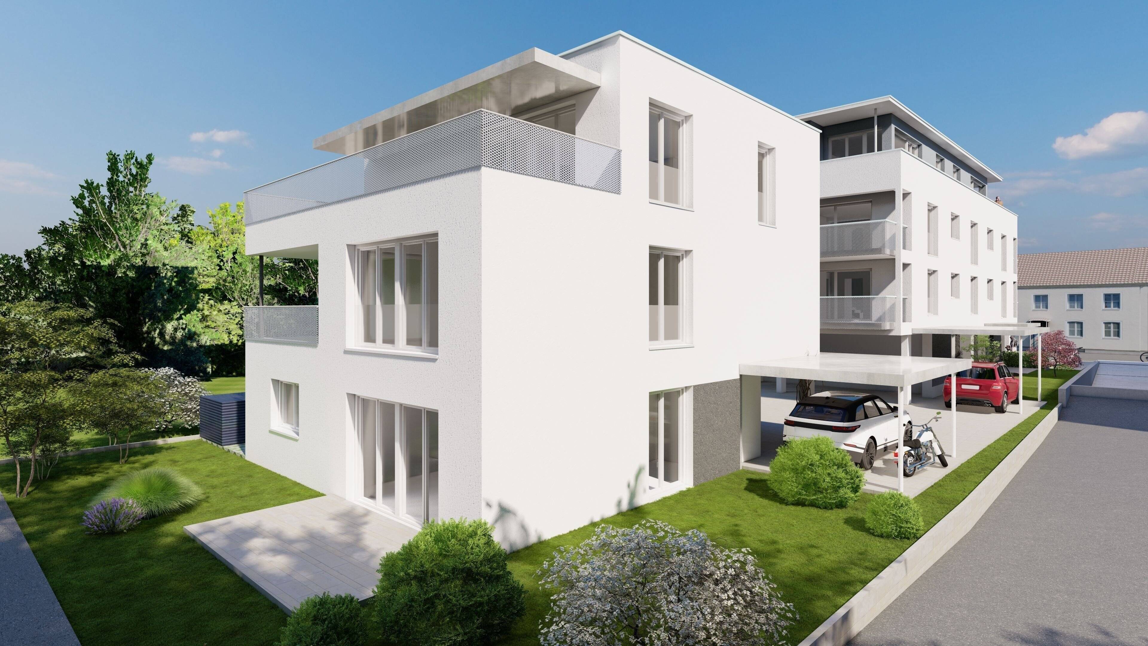 Modernes Wohnen in zentraler Dorflage von Lörrach-Brombach, 2-Zi.-Dachgeschoss-Wohnung mit großem Balkon, 79541 Lörrach