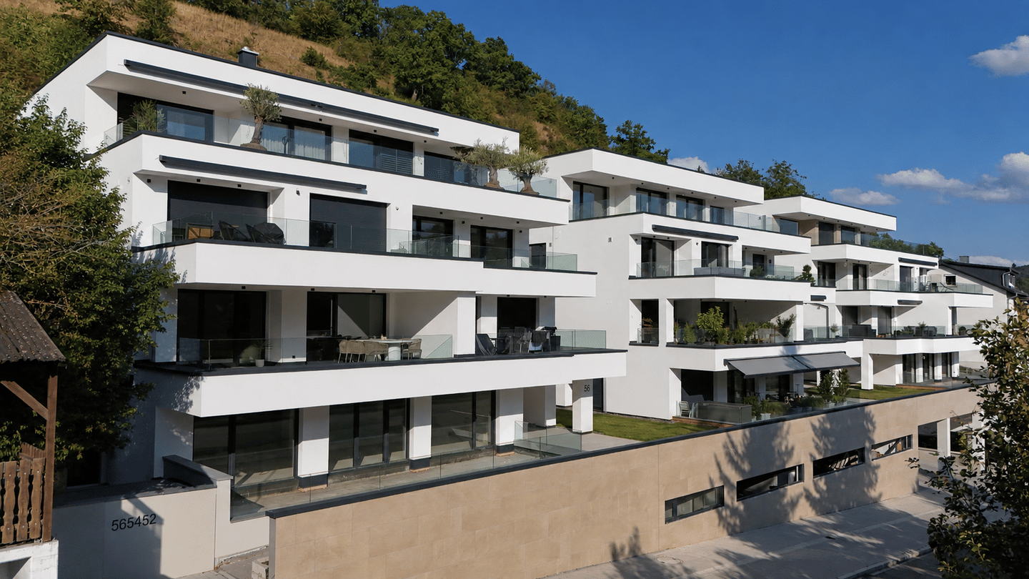Abverkauf! KFW 55 Effizienzhaus: Penthousewohnung mit Aufzug in die Wohnung, 2 Dachterrassen uvm., 74821 Mosbach