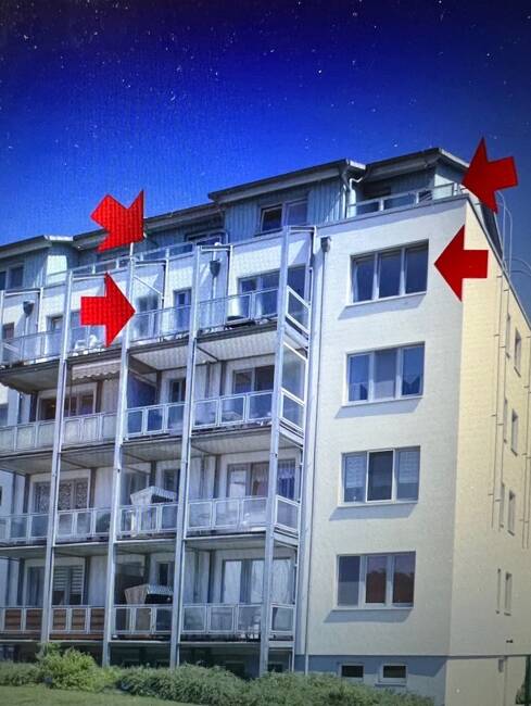 Sonnige Wohnung mit mehreren Balkonen in Strandnähe, 17454 Zinnowitz