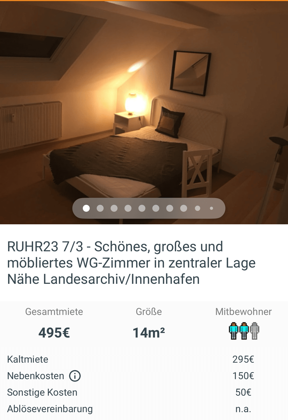 Kleines WG- Zimmer ab 01.11.2026 zu vermieten !!!, 47059 Duisburg (Kaßlerfeld Neuenkamp)