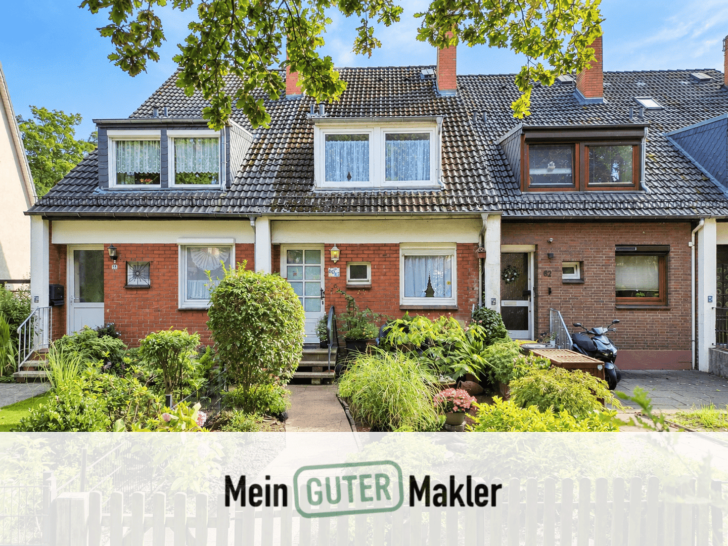 Gepflegtes Reihenmittelhaus mit schönem Garten, ausgebautem Spitzboden und eigener Garage, 28239 Bremen (Gröpelingen Ohlenhof Oslebshausen)