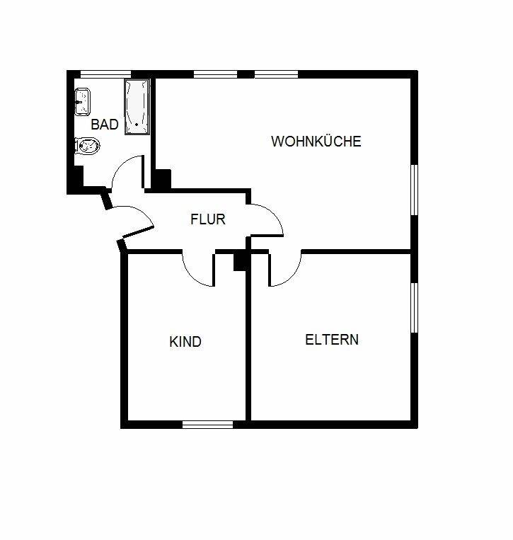 2-Zimmer-Wohnung in Gelsenkirchen Scholven, 45896 Gelsenkirchen (Hassel Scholven)