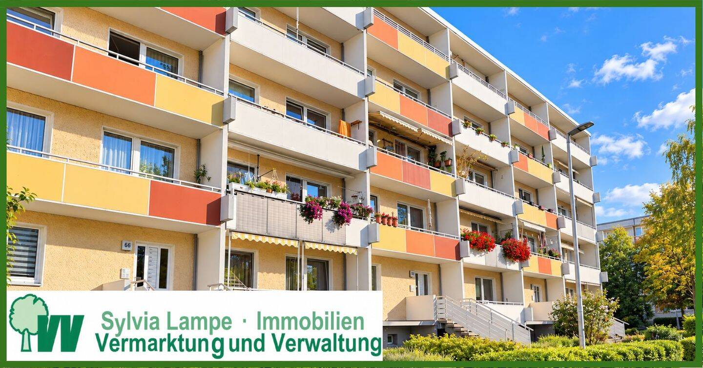 2 Raum Wohnung mit Balkon und Blick ins Grün, 39130 Magdeburg (Alt Olvenstedt Großer Silberberg Neu Olvenstedt)
