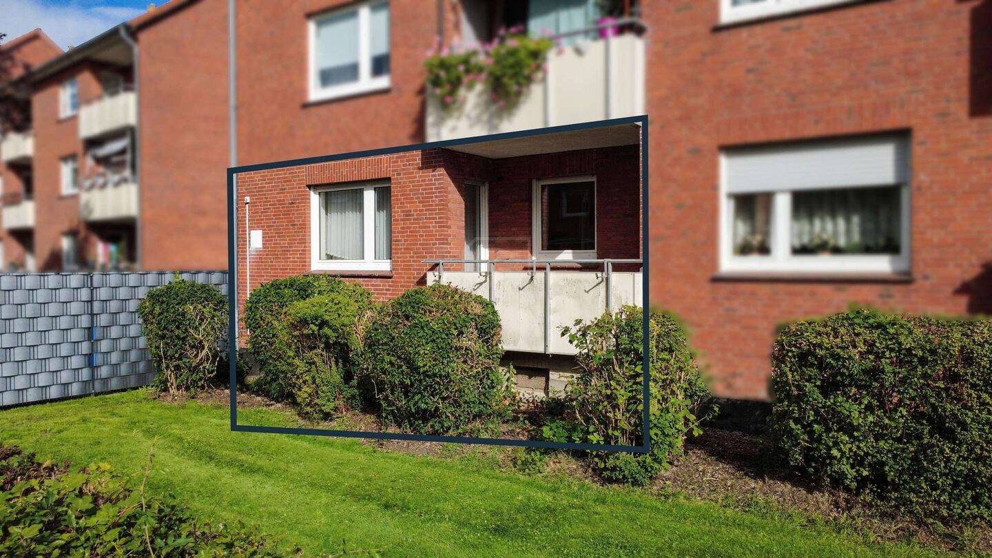 Zentrale 2-Zimmer-Eigentumswohnung in Emden | Erdgeschoss | Einbauküche | Balkon, 26721 Emden (Barenburg Conrebbersweg Früchteburg Harsweg Stadtzentrum)