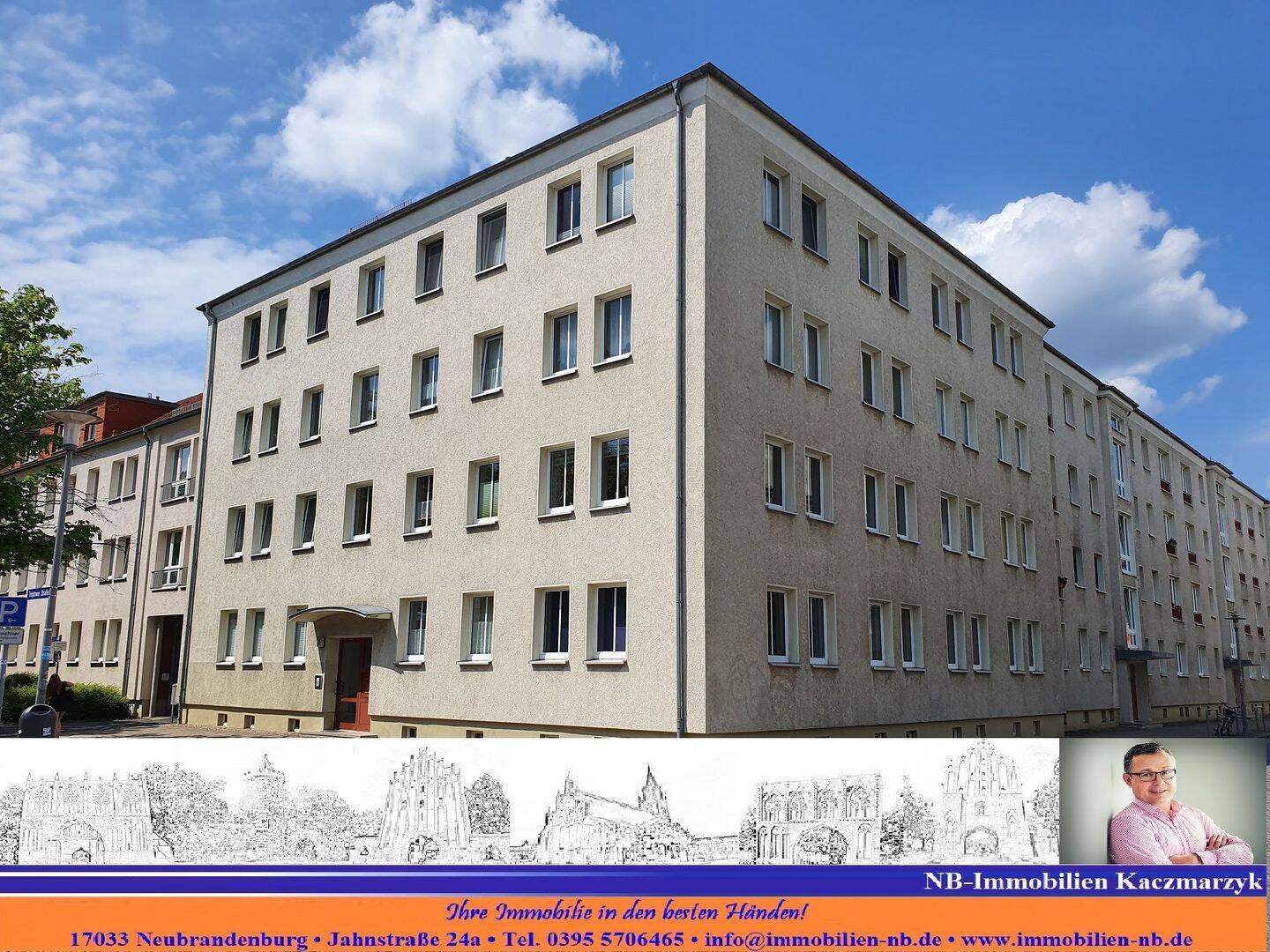 Innenstadt!!! Komplett sanierte, attraktive 3 Raum Wohnung, 17033 Neubrandenburg