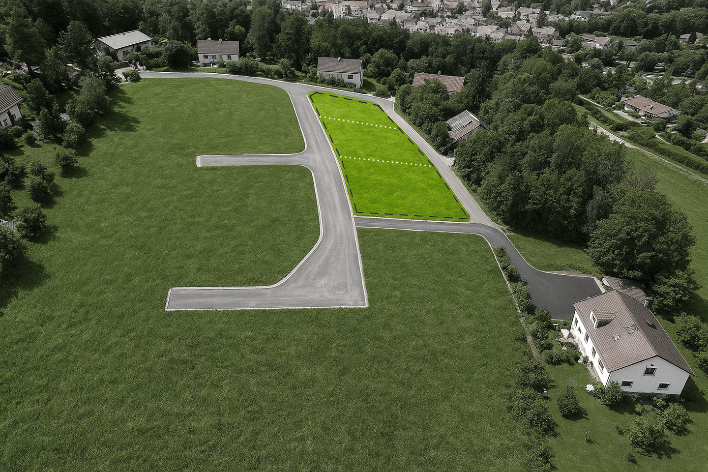 Vollerschlossener Bauplatz 435m² zu verkaufen in Nordstetten – kein Bauzwang & direkt an der Autobahn A81, 72160 Horb am Neckar