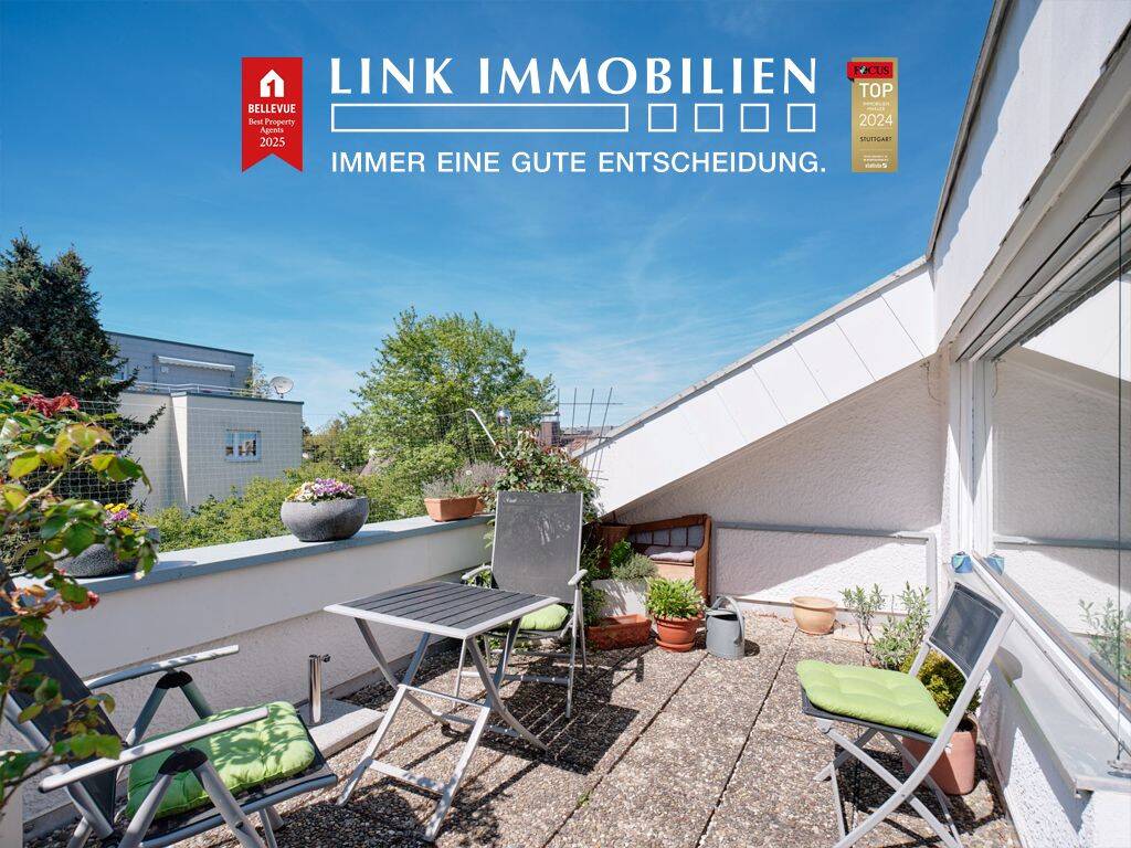Charmante 3,5-Zimmer DG-Maisonette mit Loggia, 70599 Stuttgart