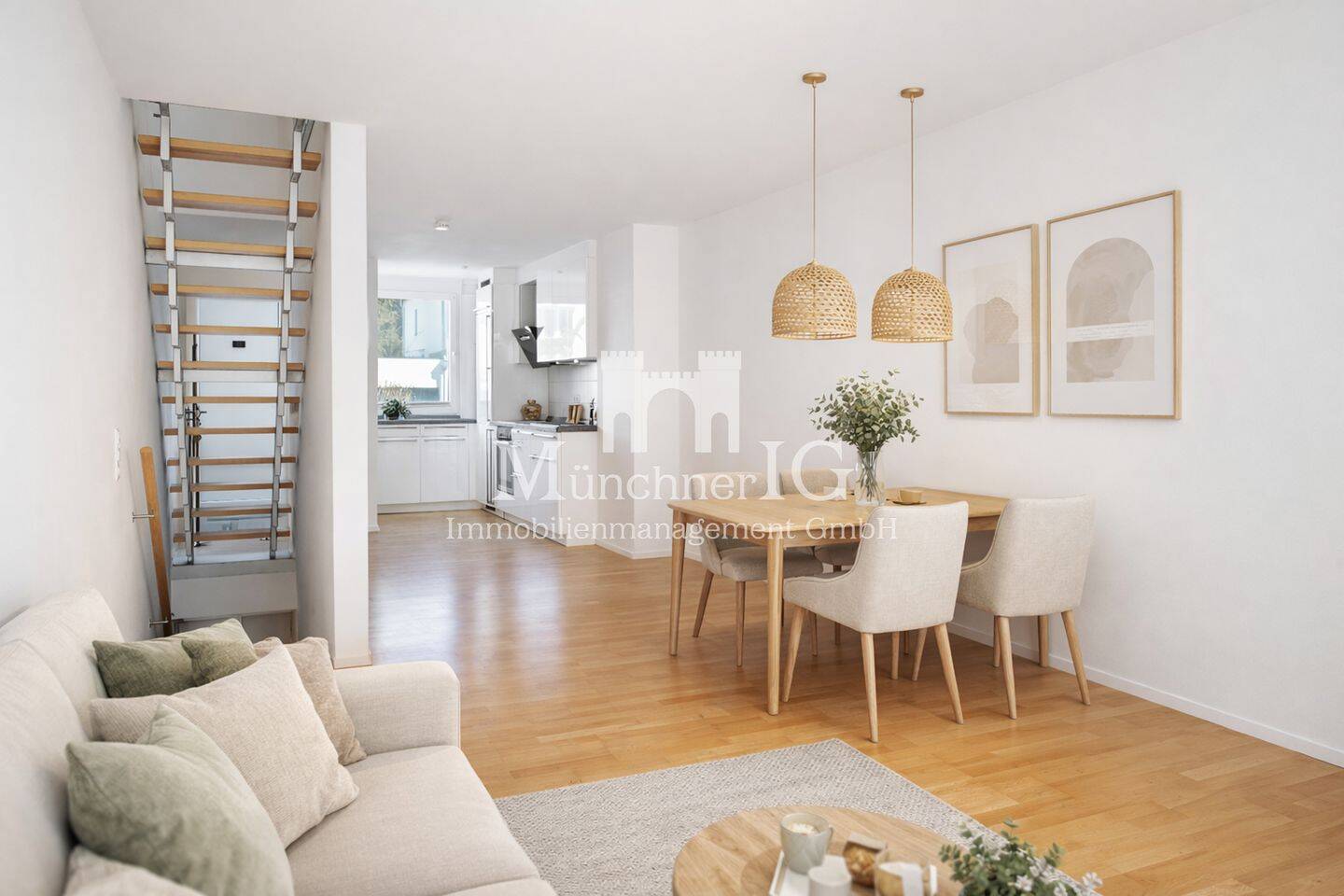 MÜNCHNER IG: Lichtdurchflutete Maisonette mit Garten und Haus-im-Haus-Charakter in Solln, 81477 München (Thalk. Obersendl.-Forsten-Fürstenr.-Solln)