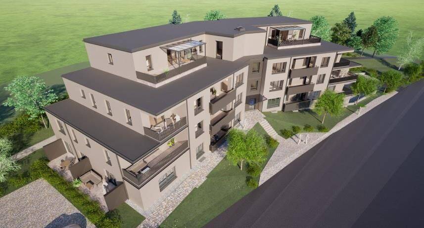 Moderne helle Wohnung im KFW 40 Energiesparhaus in schöner Lage von Zerf, KFW Darlehen ab 0,01 %, 54314 Zerf