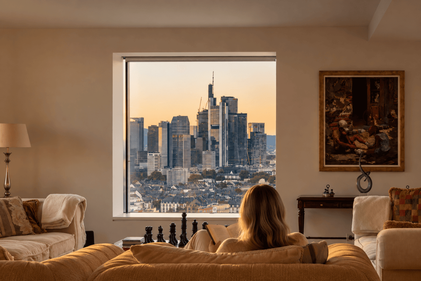 Familienwohnung mit Skyline-Blick im Henninger Turm, 60599 Frankfurt am Main (Oberrad Sachsenhausen)