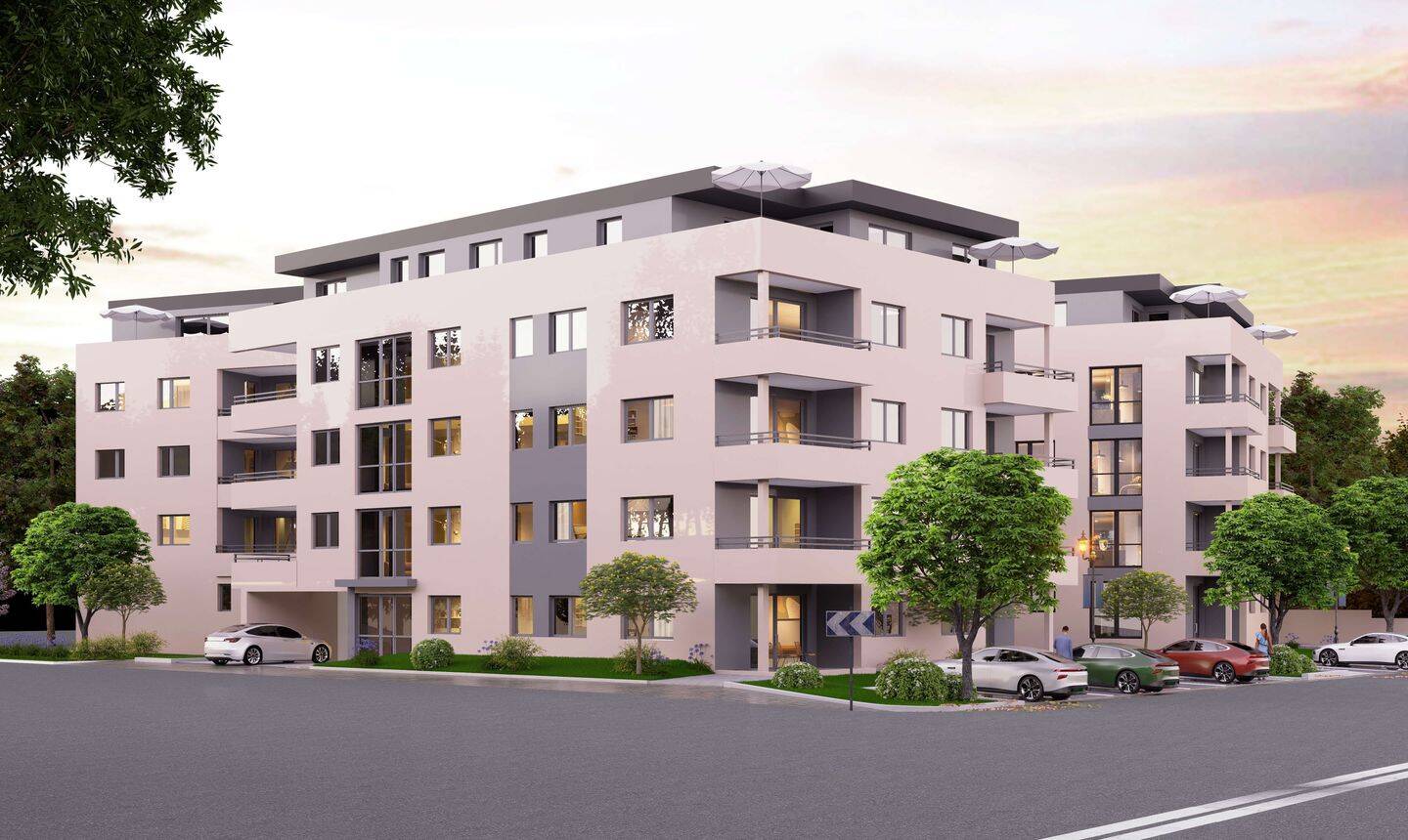 Neubauprojekt: Hochwertige 4-Zimmer-Wohneinheit mit Balkon, TG und Aufzug !, 74906 Bad Rappenau