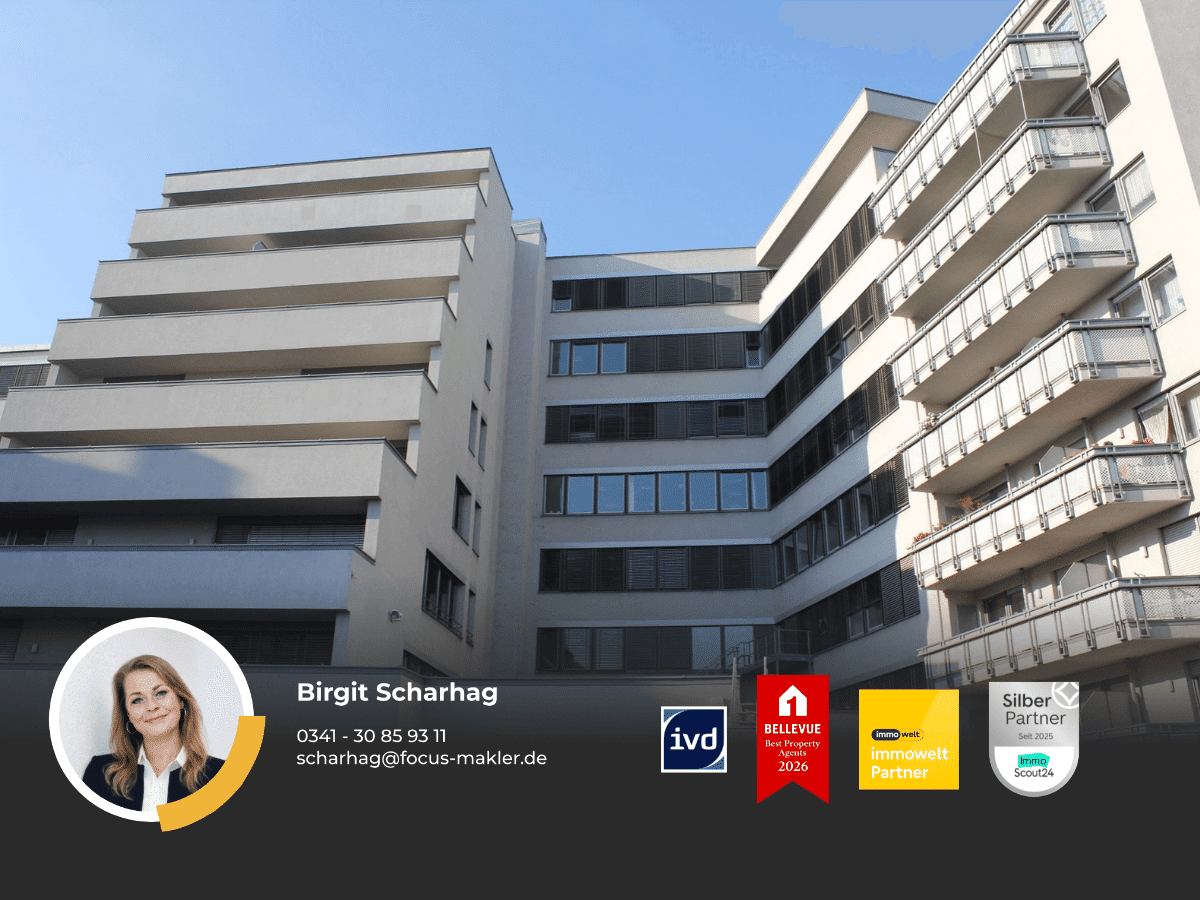 Zu Fuß in die City I helle und großzügige 2-Zi-Wohnung I Lift I Balkon I Tiefgarage, 4103 Leipzig (Zentrum Zentrum-Ost Zentrum-Südost)