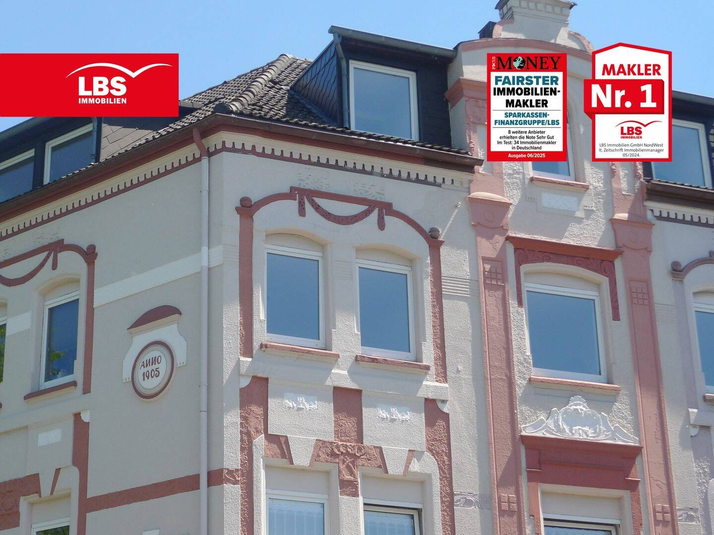 Top modernisierte 86 m² ETW mit Balkon hinter historischer Fassade – E-Kray, 45307 Essen (Kray Leithe)