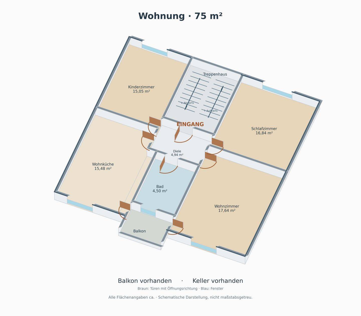 3-Zimmer-Wohnung in Top-Lage von Rheda Zentral wohnen, 33378 Rheda-Wiedenbrück
