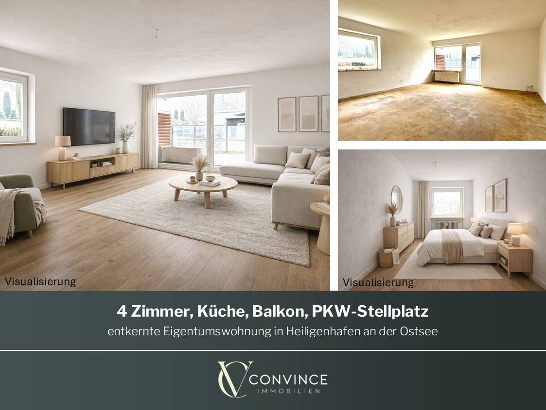 Ihre Chance an der Ostsee: 4 Zimmer-Wohnung mit freier Gestaltung, 23774 Heiligenhafen