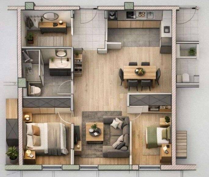 Rohbauwohnung mit Gestaltungspotenzial – 75,56 m² in Darmstadt-Bessungen, 64285 Darmstadt (Darmstadt)