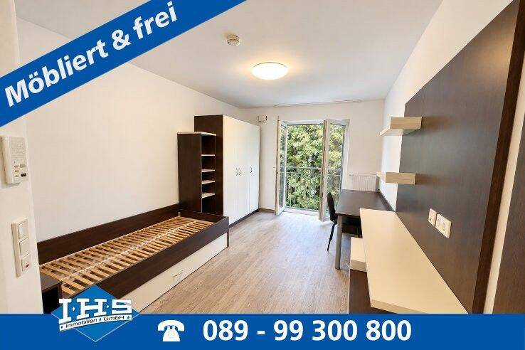 Möbliertes 1-Zimmer-Apartment in gepflegter Anlage in Landshut – Schönbrunn mit TG-Platz, 84036 Landshut