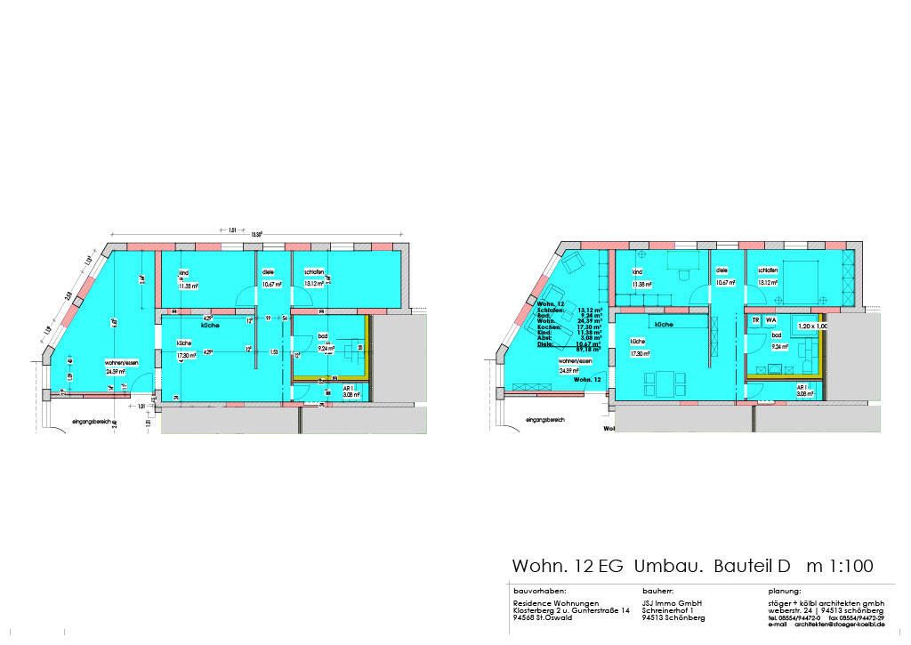 Vielseitige 4-Zimmer-Wohnung im Erdgeschoss – Erstbezug nach Renovierung (Whg. 12), 94568 Sankt Oswald-Riedlhütte