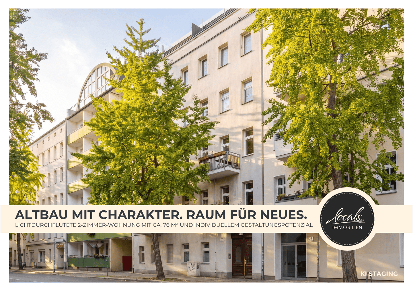 76 m² Altbau mit Potenzial in Moabit – 2 große Zimmer, Wohnküche & Tageslichtbad, 10553 Berlin (Mitte Moabit)