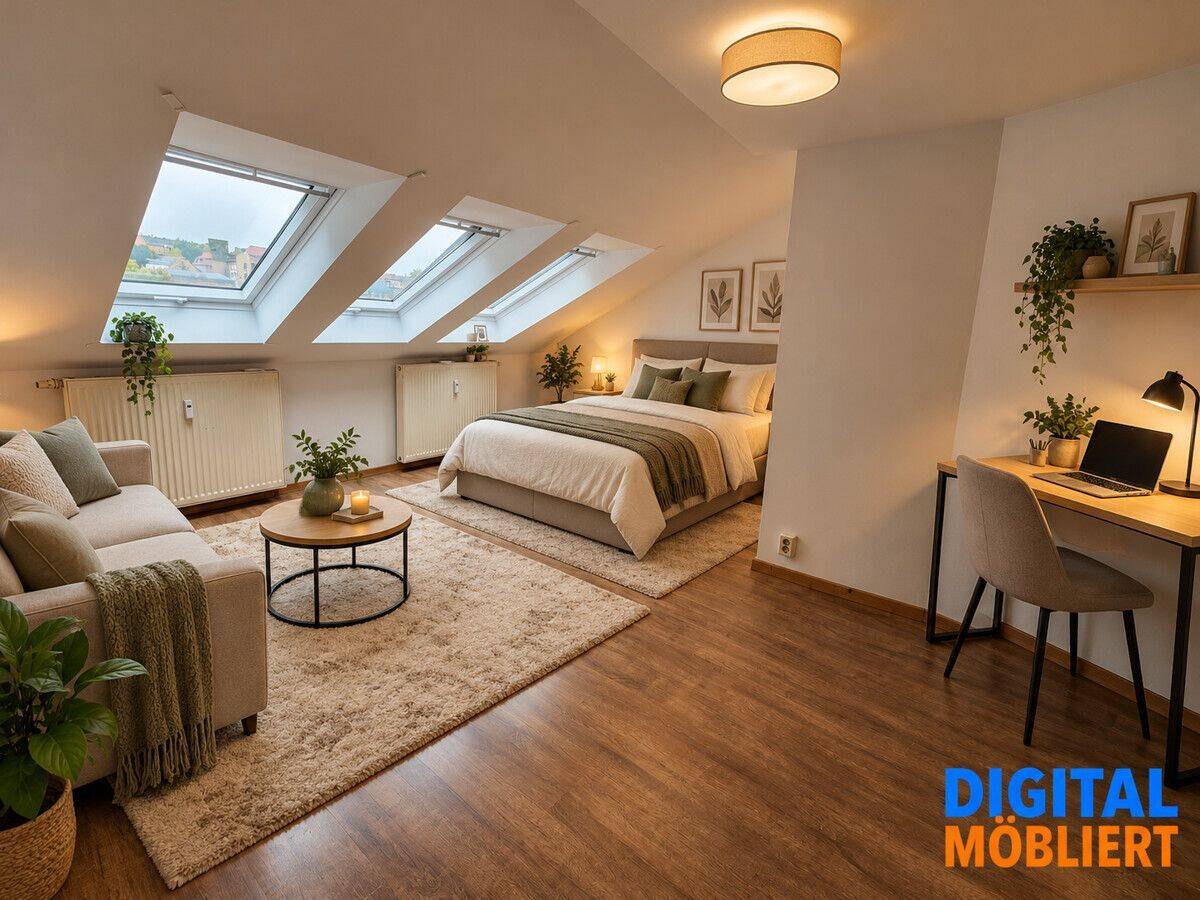 1-Raumwohnung | DG | 2. OG | 32 m² | separate Küche, 2708 Löbau