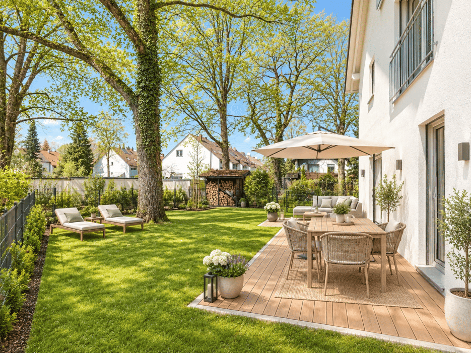 Einziehen & wohlfühlen: Moderne Neubau-Doppelhaushälfte mit eigenem Garten in Baldham, 85598 Vaterstetten