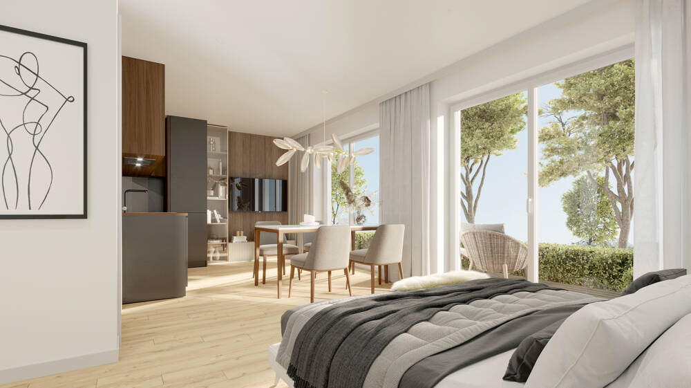 Herbst-Aktion: Grunderwerbsteuer geschenkt! KfW40 Neubau-2-Zimmer-Gartenwohnung, 81243 München (Aubing-Lochhausen-Langwied Pasing-Obermenzing)
