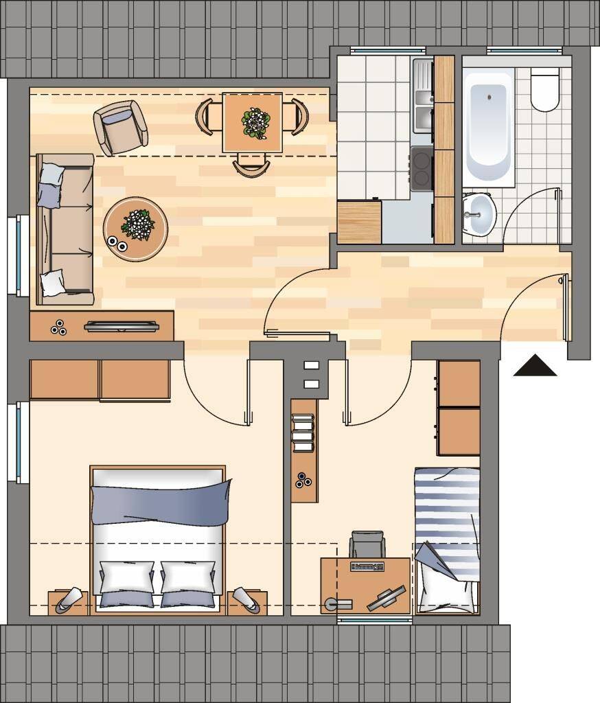 Charmante 2-Zimmer-Etagenwohnung in Castrop-Rauxel Abwechslungsreiches Wohnen auf 41,05 m², 44577 Castrop-Rauxel