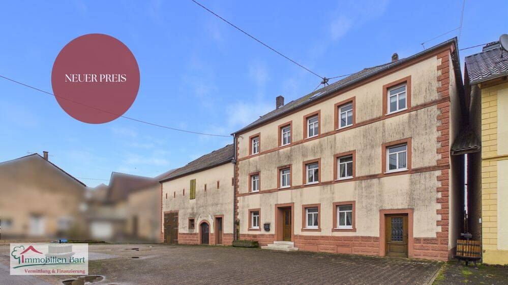 GRENZE L-SCHENGEN: BAUERNHAUS MIT GROßEN NEBENGEBÄUDEN IN PERL-BORG!, 66706 Perl