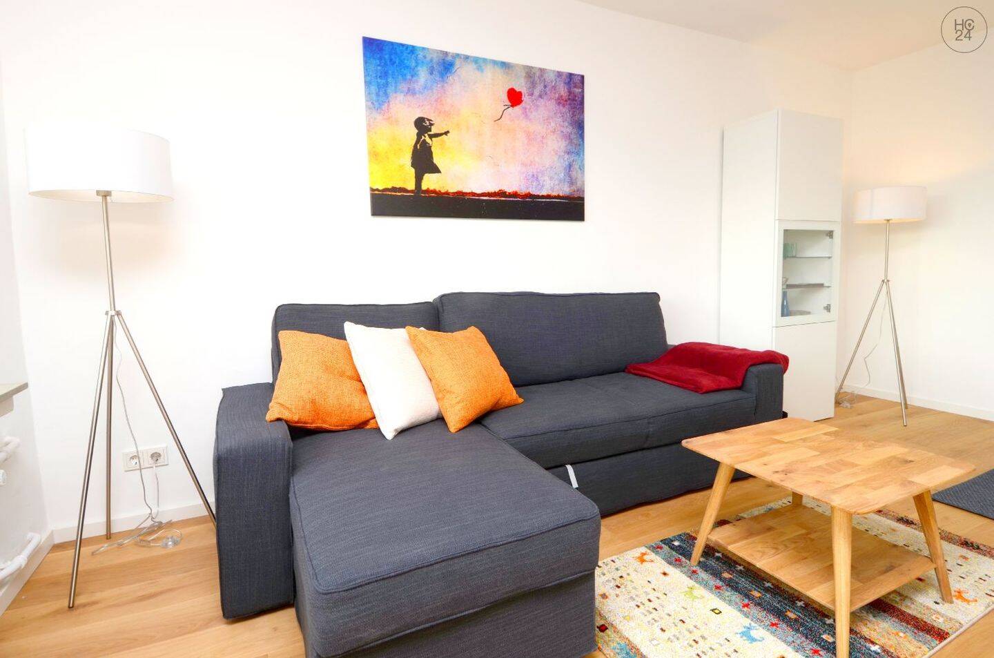 Möblierte 2-Zimmer Wohnung mit Internet und Balkon in Schierstein, 65201 Wiesbaden (Dotzheim Frauenstein Schierstein)