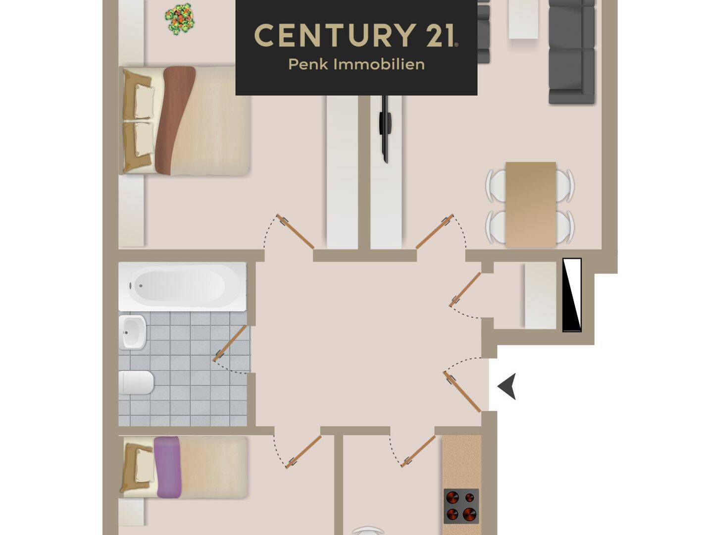Frisch renoviert und sofort bezugsfrei: Moderne 3-Zimmer-Wohnung mit Balkon in Gelsenkirchen-Buer, 45894 Gelsenkirchen (Buer)